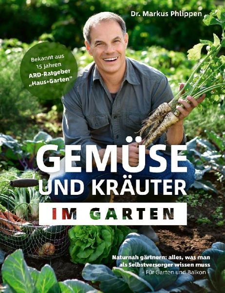Buchcover und Innenansicht für das Buch: Gemüse und Kräuter im Garten