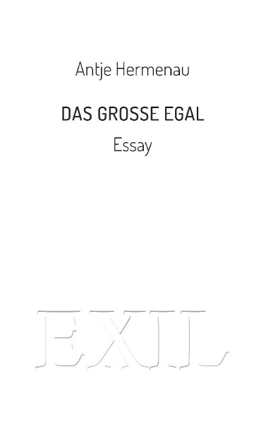 Buchcover und Innenansicht für das Buch: Das große Egal