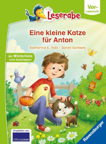 Buchcover und Innenansicht für das Buch: Leserabe Vor-Lesestufe - Eine kleine Katze für Anton
