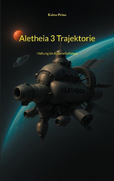 Buchcover und Innenansicht für das Buch: Aletheia 3 Trajektorie