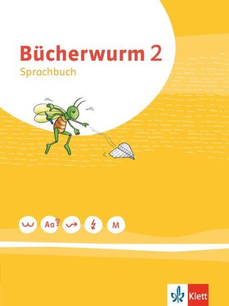 Buchcover und Innenansicht für das Buch: Bücherwurm Sprachbuch 2. Schülerbuch Klasse 2