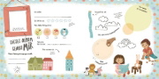 Buchcover und Innenansicht für das Buch: Mein Freundschaftsbuch. Eintragen, Malen, Erinnern - Für Kinder ab 3 Jahren