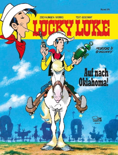 Buchcover und Innenansicht für das Buch: Lucky Luke 14: Ruée sur l'Oklahoma