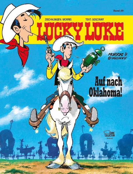 Buchcover und Innenansicht für das Buch: Lucky Luke 14: Ruée sur l'Oklahoma
