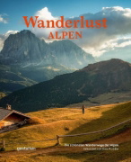 Buchcover und Innenansicht für das Buch: Wanderlust Alpen (Kompaktausgabe)