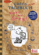 Buchcover und Innenansicht für das Buch: Gregs Tagebuch - Mach's wie Greg!