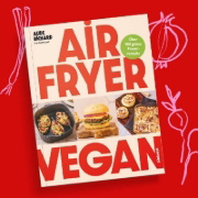 Buchcover und Innenansicht für das Buch: Airfryer Vegan