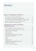Buchcover und Innenansicht für das Buch: Trainingstherapie