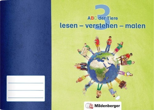 Buchcover und Innenansicht für das Buch: ABC der Tiere 3 · lesen - verstehen - malen
