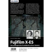 Buchcover und Innenansicht für das Buch: Fujifilm X-E5 - Das umfangreiche Praxisbuch zu Ihrer Kamera