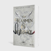 Buchcover und Innenansicht für das Buch: Von Flammen & Verrat (Die Geschichte der Anderswelt 2)