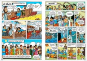 Buchcover und Innenansicht für das Buch: The Lion Kids Bible Comic