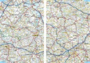 Buchcover und Innenansicht für das Buch: ADAC Reiseatlas 2026/2027 Deutschland 1:200.000, Europa 1:4,5 Mio.