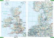 Buchcover und Innenansicht für das Buch: ADAC Reiseatlas 2026/2027 Deutschland 1:200.000, Europa 1:4,5 Mio.