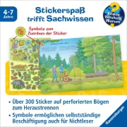 Buchcover und Innenansicht für das Buch: Wieso? Weshalb? Warum? Stickerheft: Im Wald