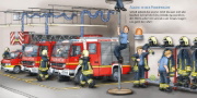 Buchcover und Innenansicht für das Buch: Hör mal (Soundbuch): Die Feuerwehr