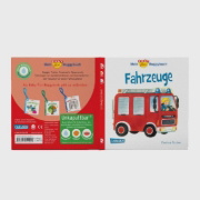 Buchcover und Innenansicht für das Buch: Baby Pixi 43: Mein Baby-Pixi Buggybuch: Fahrzeuge