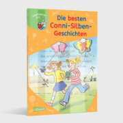 Buchcover und Innenansicht für das Buch: LESEMAUS zum Lesenlernen Sammelbände: Die besten Conni-Silben-Geschichten