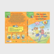 Buchcover und Innenansicht für das Buch: LESEMAUS zum Lesenlernen Sammelbände: Die besten Conni-Silben-Geschichten