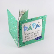 Buchcover und Innenansicht für das Buch: Papa, ich habe ein Buch für dich geschrieben - Version für Kinder
