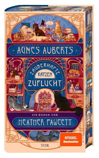 Buchcover und Innenansicht für das Buch: Agnes Aubert's Mystical Cat Shelter