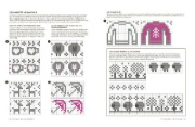 Buchcover und Innenansicht für das Buch: The Doodle Knit Directory