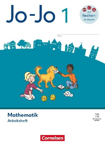 Buchcover und Innenansicht für das Buch: Jo-Jo Mathematik 1. Schuljahr - Allgemeine Ausgabe 2026 - Arbeitsheft mit digitalen Medien
