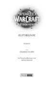 Buchcover und Innenansicht für das Buch: World of Warcraft: Midnight - Blood ties