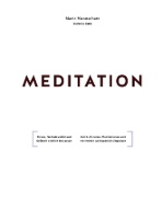 Buchcover und Innenansicht für das Buch: Meditation