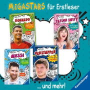 Buchcover und Innenansicht für das Buch: Pop-Stars. Alles über Taylor Swift. Vom Gesangs-Talent zum Megastar
