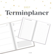 Buchcover und Innenansicht für das Buch: Terminplaner 2027 Nimm dir Zeit