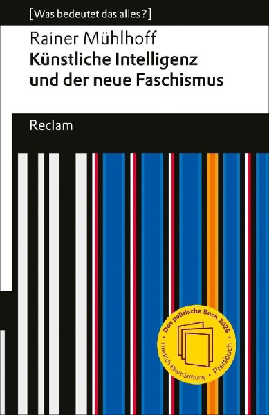 Buchcover und Innenansicht für das Buch: Künstliche Intelligenz und der neue Faschismus
