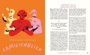 Buchcover und Innenansicht für das Buch: FamilienFIRE und andere Triggertage - Wie du weich landest, wenn du in alte Beziehungsmuster zurückfällst.