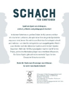 Buchcover und Innenansicht für das Buch: Schach für Einsteiger