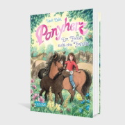 Buchcover und Innenansicht für das Buch: Ponyherz 24: Ein Fohlen sucht eine Familie