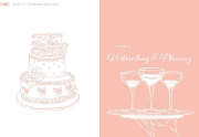 Buchcover und Innenansicht für das Buch: Unser Hochzeitsplaner - Wedding Planer und Erinnerungsalbum