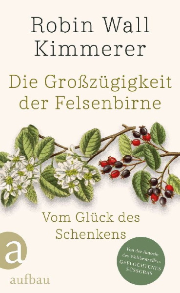 Buchcover und Innenansicht für das Buch: The Serviceberry. Abundance and Reciprocity in the Natural World