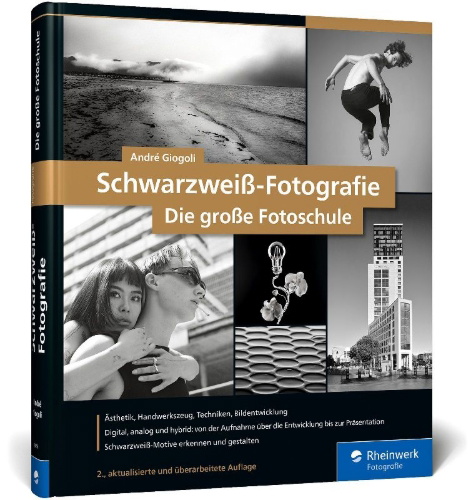 Buchcover und Innenansicht für das Buch: Schwarzweiß-Fotografie