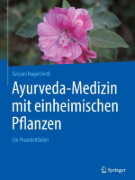 Buchcover und Innenansicht für das Buch: Ayurveda-Medizin mit einheimischen Pflanzen