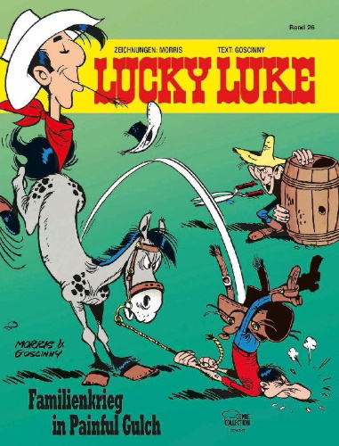 Buchcover und Innenansicht für das Buch: Lucky Luke 19: Les rivaux de Painful-Gulch
