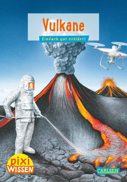 Buchcover und Innenansicht für das Buch: Pixi Wissen 6: Vulkane