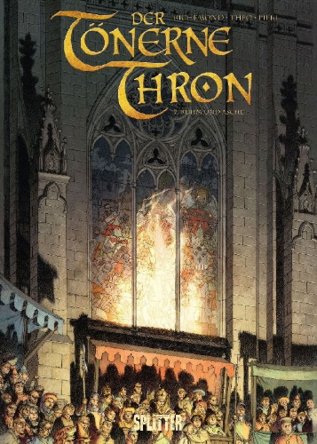 Buchcover und Innenansicht für das Buch: Le Trône d'Argile