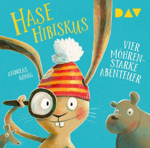 Buchcover und Innenansicht für das Buch: Hase Hibiskus. Vier möhrenstarke Abenteuer