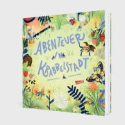 Buchcover und Innenansicht für das Buch: Abenteuer in Krabbelstadt