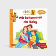 Buchcover und Innenansicht für das Buch: Frag doch mal ... die Maus: Wir bekommen ein Baby