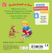 Buchcover und Innenansicht für das Buch: Mein Zoo Gucklochbuch