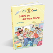 Buchcover und Innenansicht für das Buch: Conni Erzählbände 46: Conni und der neue Lehrer