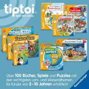 Buchcover und Innenansicht für das Buch: tiptoi® Lern mit mir! Deutsch 1. Klasse