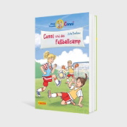 Buchcover und Innenansicht für das Buch: Conni Erzählbände 45: Conni und das Fußballcamp