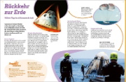 Buchcover und Innenansicht für das Buch: WAS IST WAS Astronautinnen und Astronauten. Flieg mit ins All!
